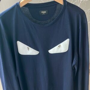 Fendi Monster Eyes long-sleeve T-shirt